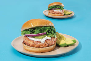 Hamburguesas de salmón