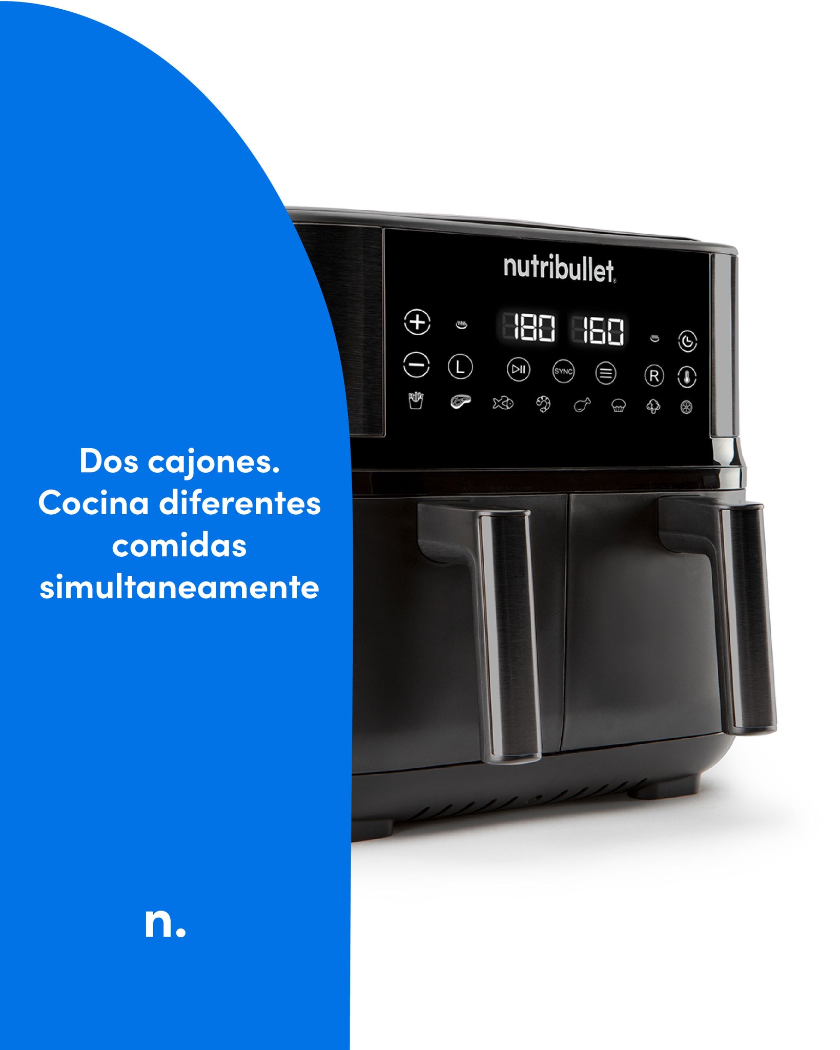 Freidora de Aire Digital Nutribullet Twin Drawer